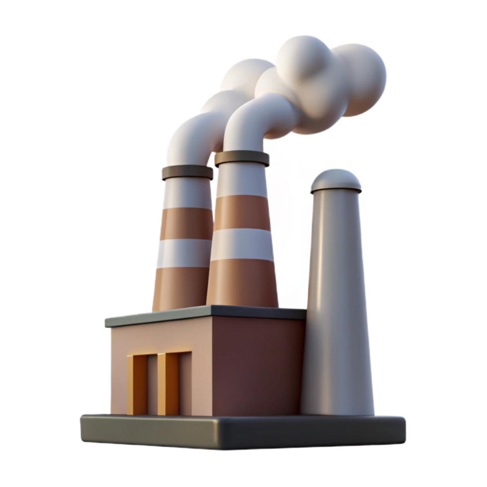 wonderful abstract Smoke Stack Factory Silhouette Transparent high quality png