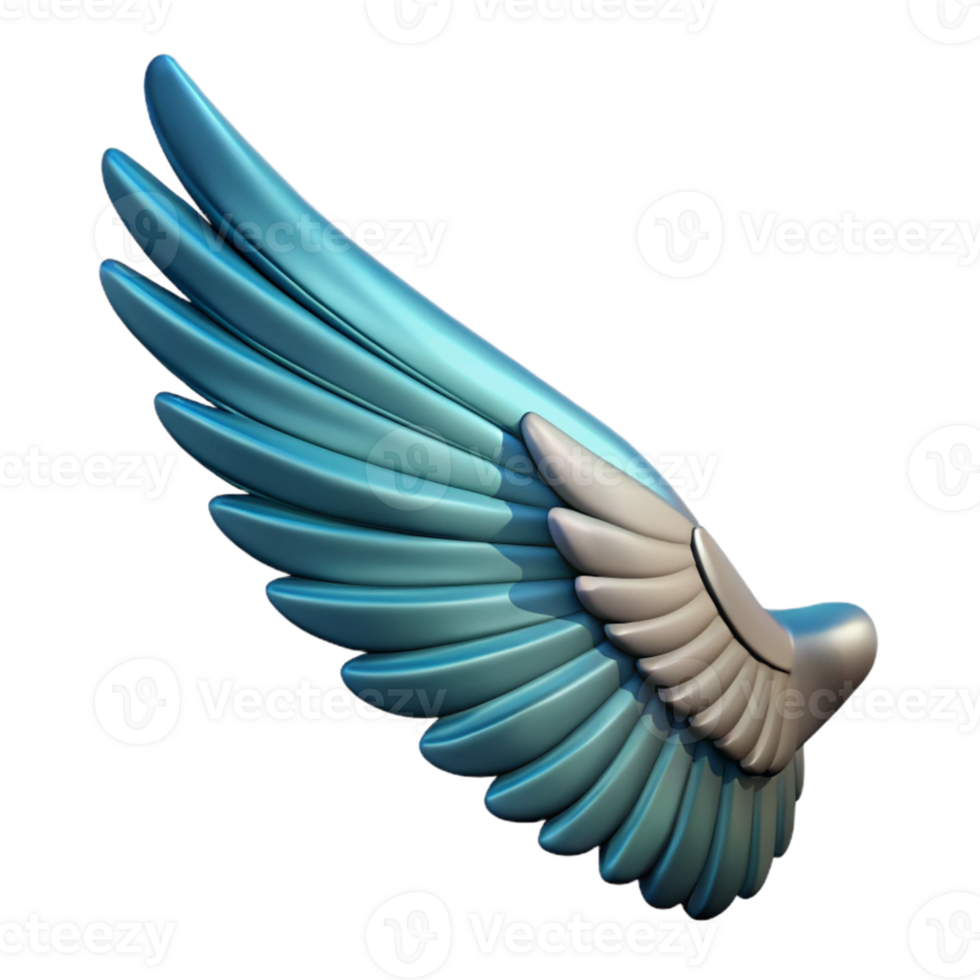 extraordinary abstract Detailed Bird Wing in Flight Transparent Background genuine png