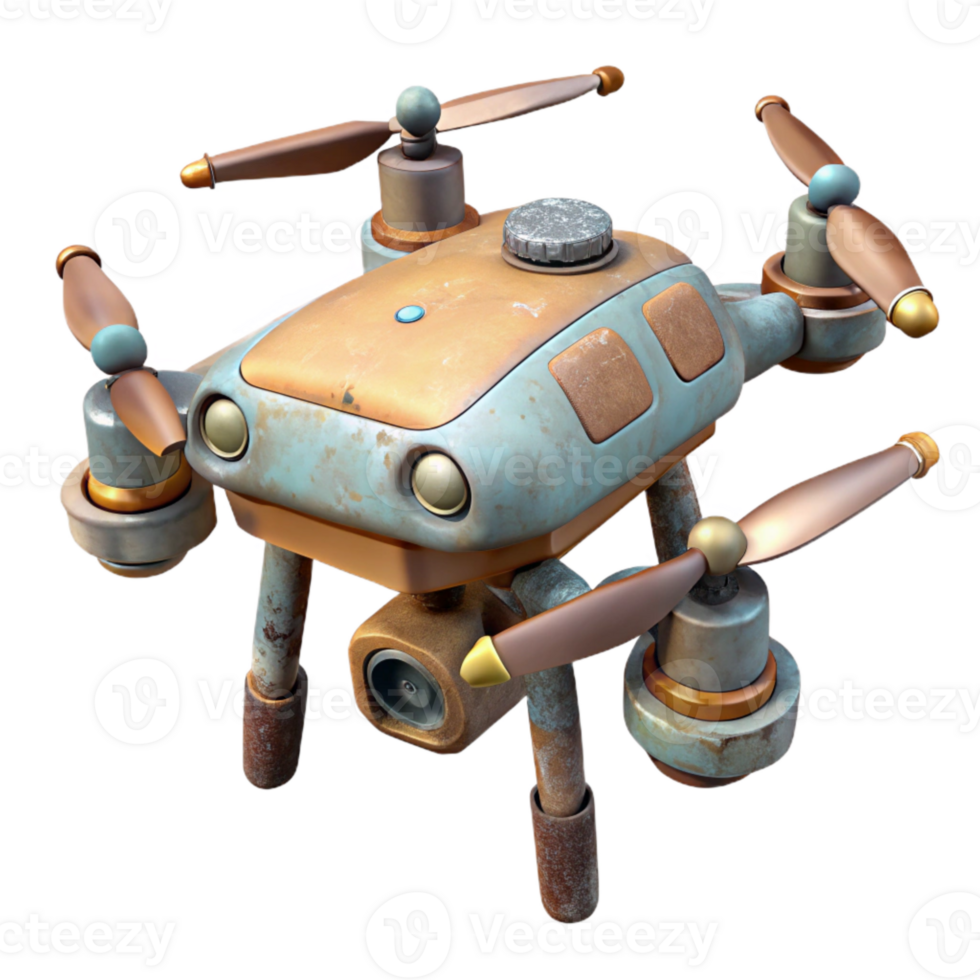 beautiful rustic Detailed Drone Model Isolated genuine png