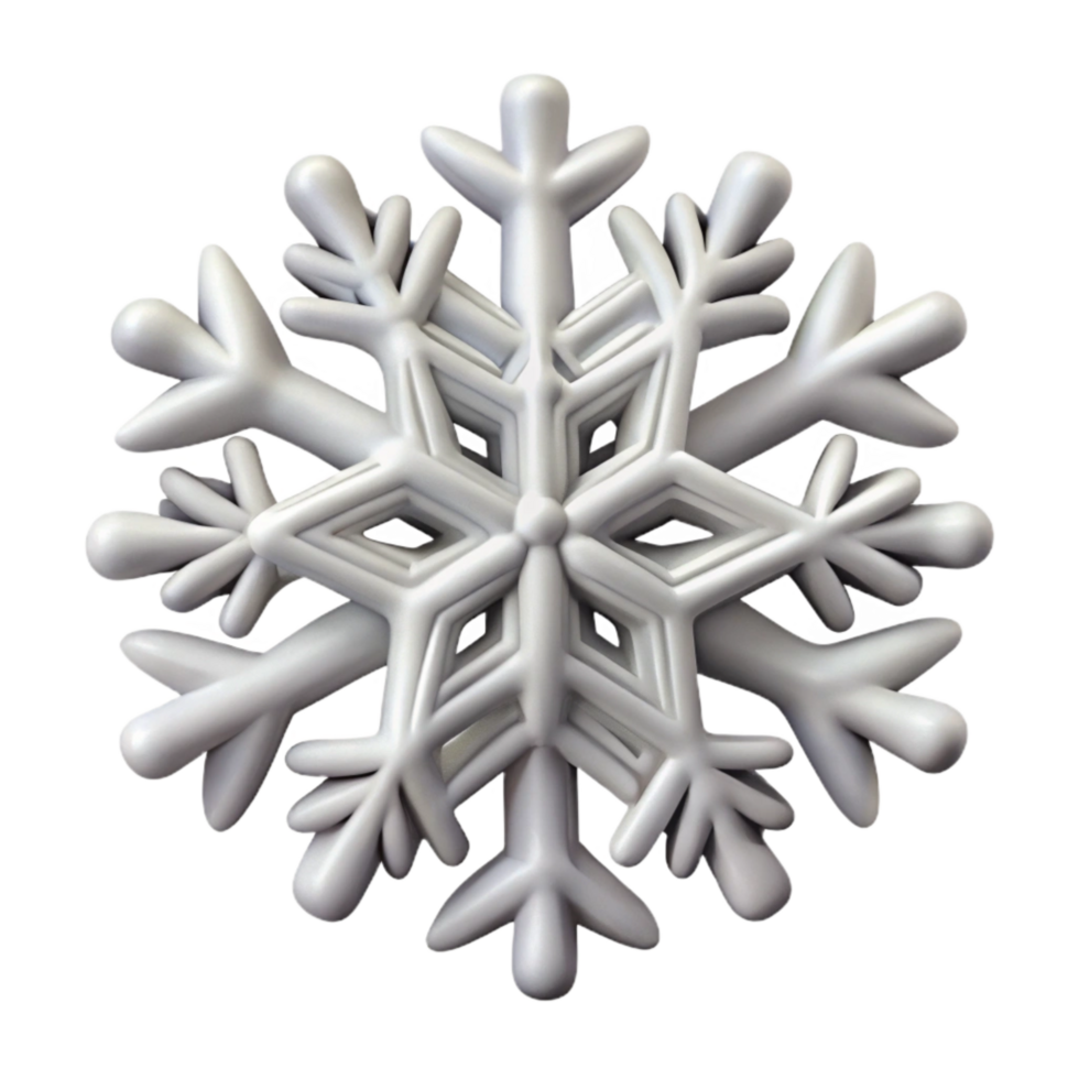 serene artistic Snowflake Icon Cutout White and Intricate authentic png