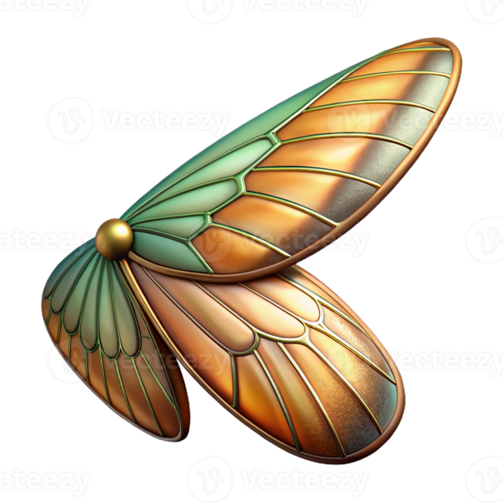 dramatic creative Detailed Insect Wing Cutout professional png