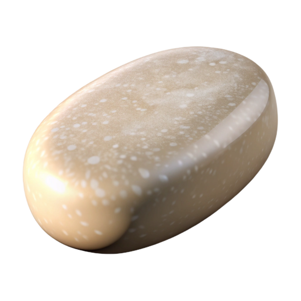 impressive traditional Soap Bar Oval Shape White Color Transparent Background genuine png