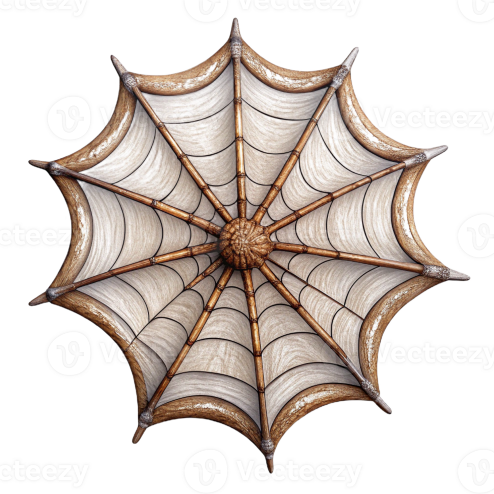 elegant minimalist Detailed Spider Web Transparent Background png