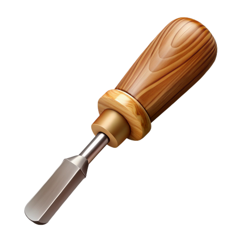 wonderful creative Detailed Wood Gouge Set Isolated on White detailed png