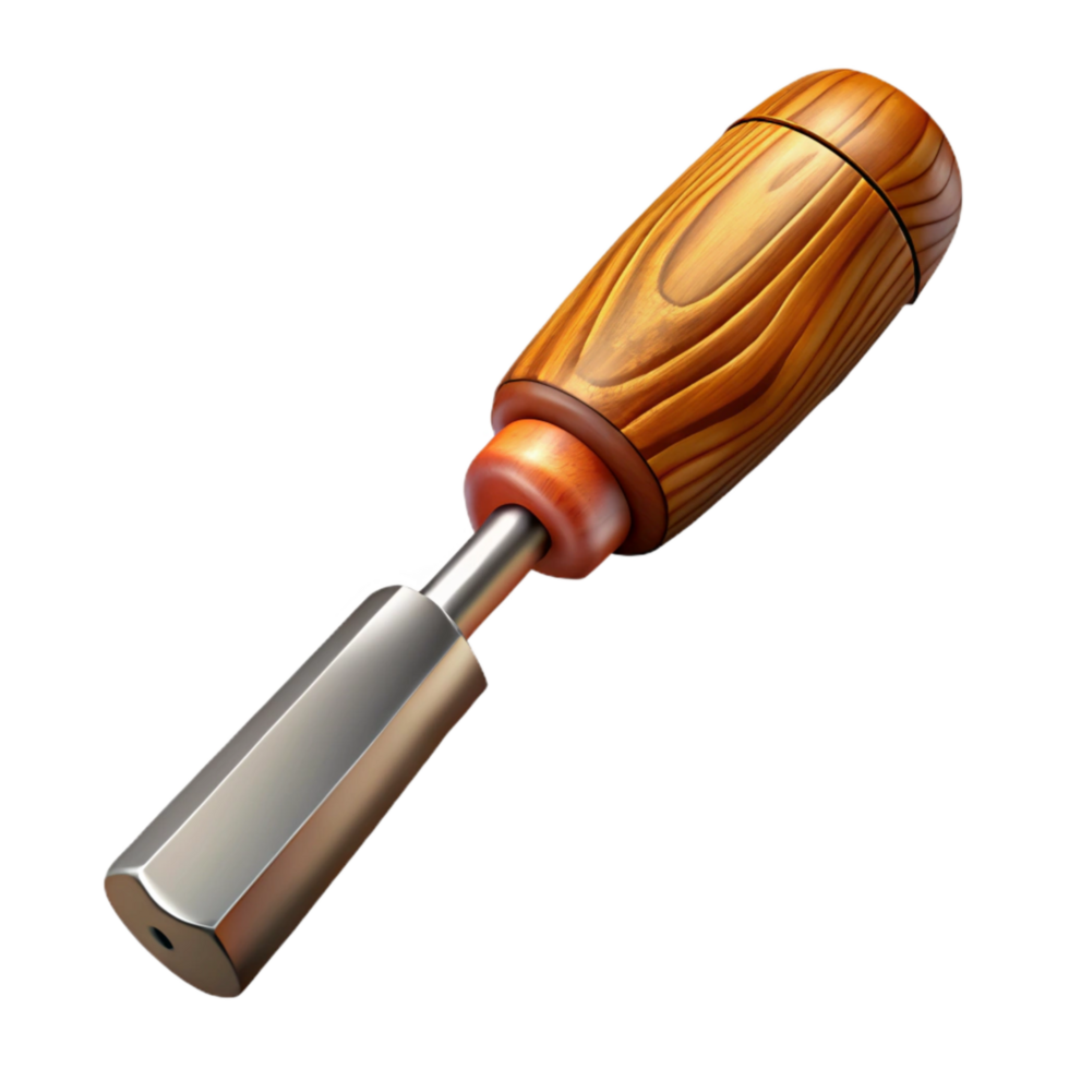 elegant traditional Detailed Wood Gouge Set Isolated on White premium png