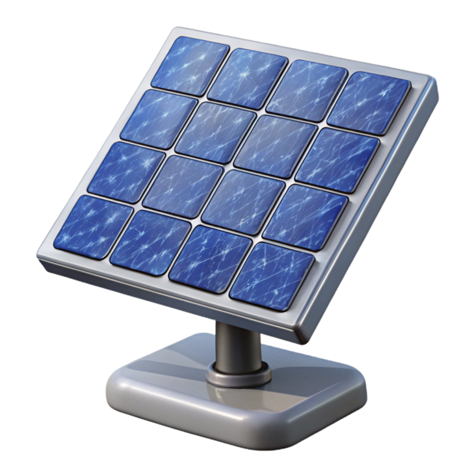 wonderful vintage Solar Panel Array Side View Isolated high resolution png