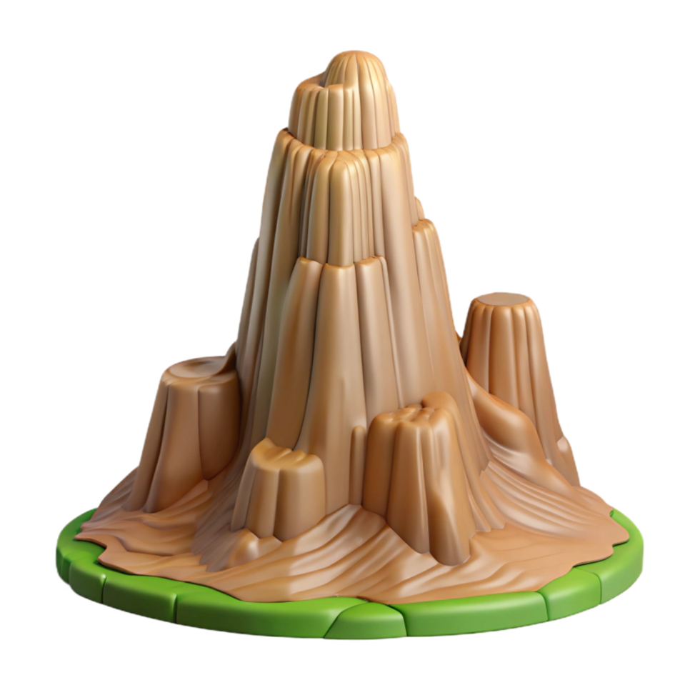 impressive modern Devils Tower Wyoming Profile Cutout professional png