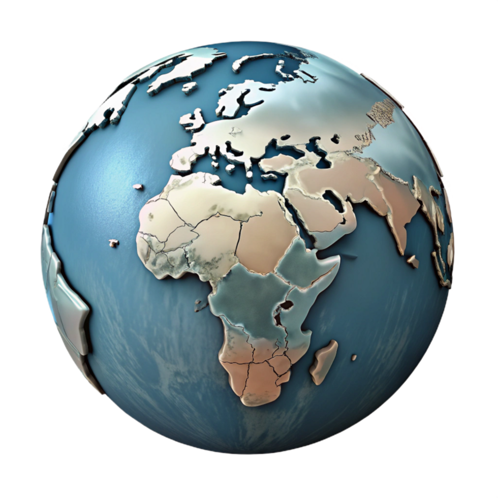 extraordinary creative Detailed World Map with Country Borders Cutout high resolution png