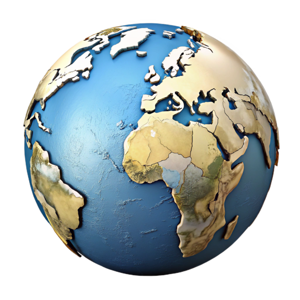 magnificent contemporary Detailed World Map with Country Borders Cutout genuine png