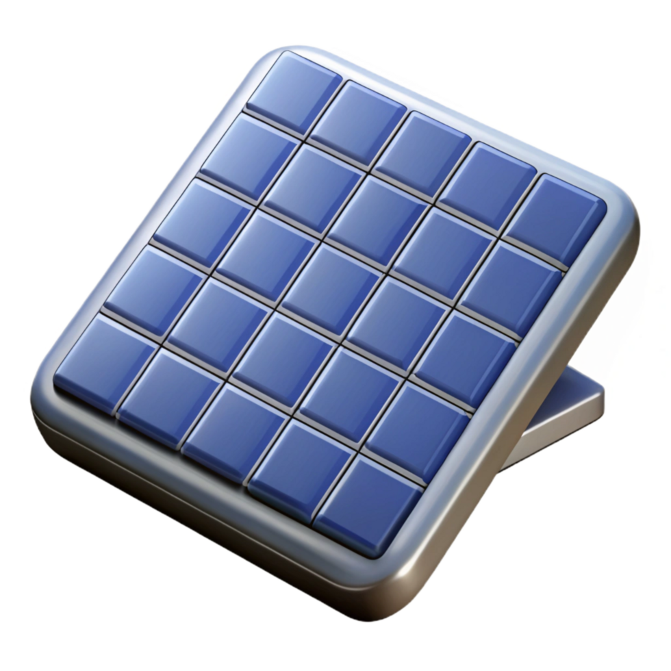 stunning creative Solar Panel Grid Pattern Isolated professional png
