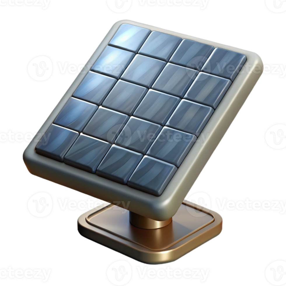 elegant rustic Solar Panel Reflection Sunlight Isolated original png