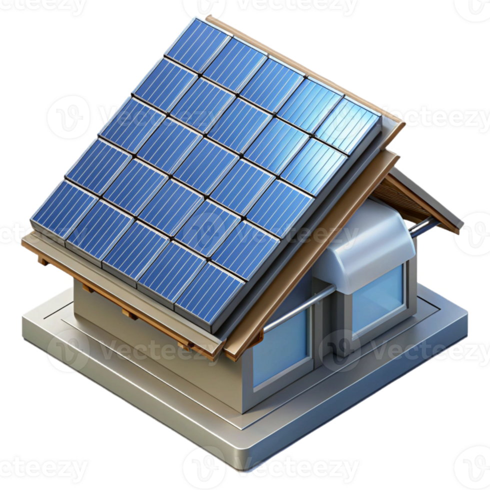 impressive modern Solar Panel Roof Installation Top View Transparent high resolution png