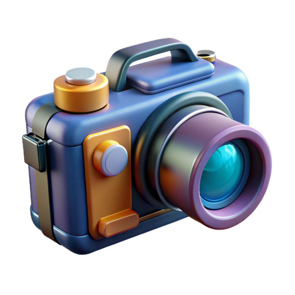 Digital Camera with 4k Recording Transparent Background png