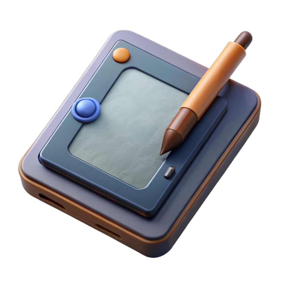 dramatic abstract Digital Drawing Tablet with Pen Stylus Cutout high quality png