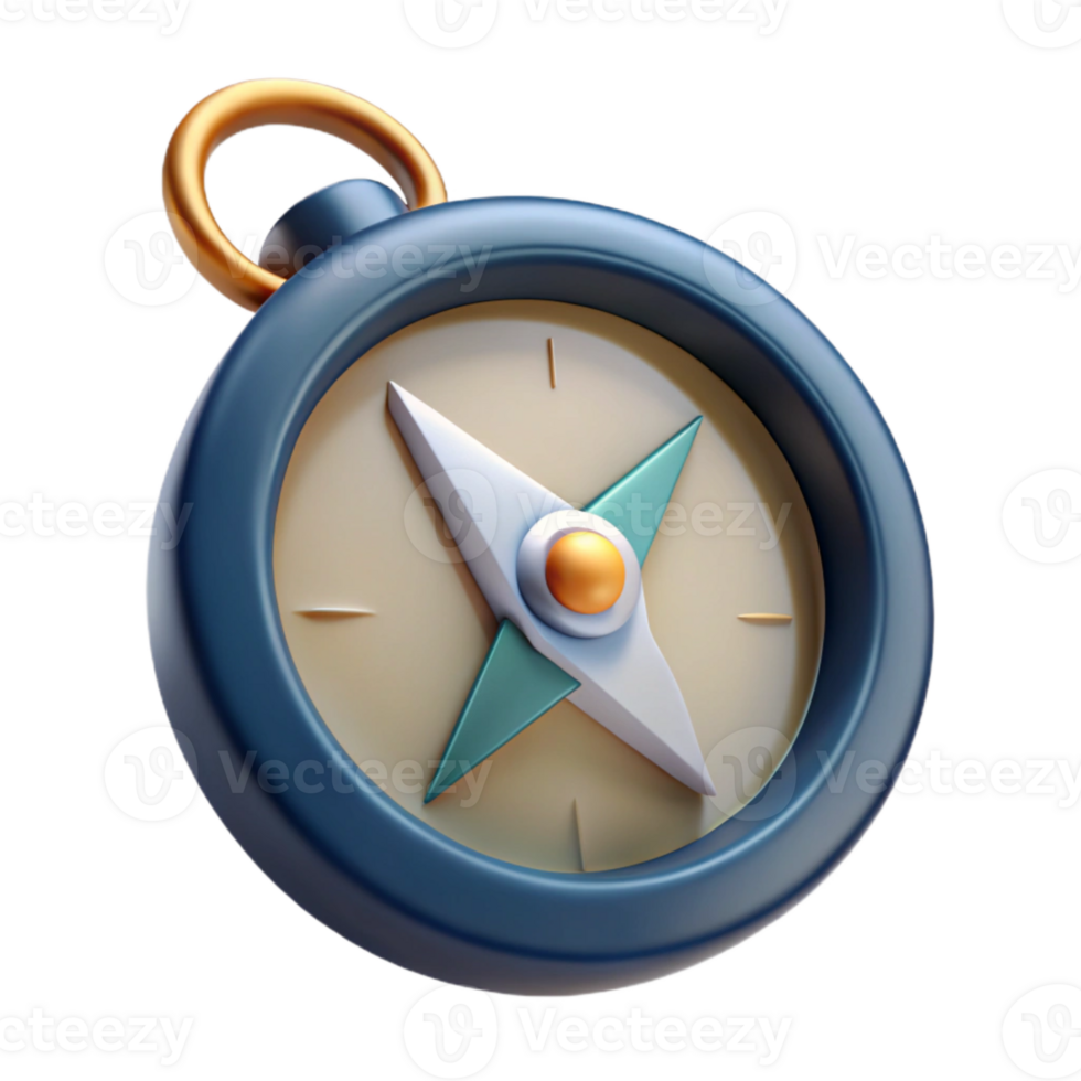 stunning contemporary Digital Compass with Rotating Bezel Cutout Element premium png