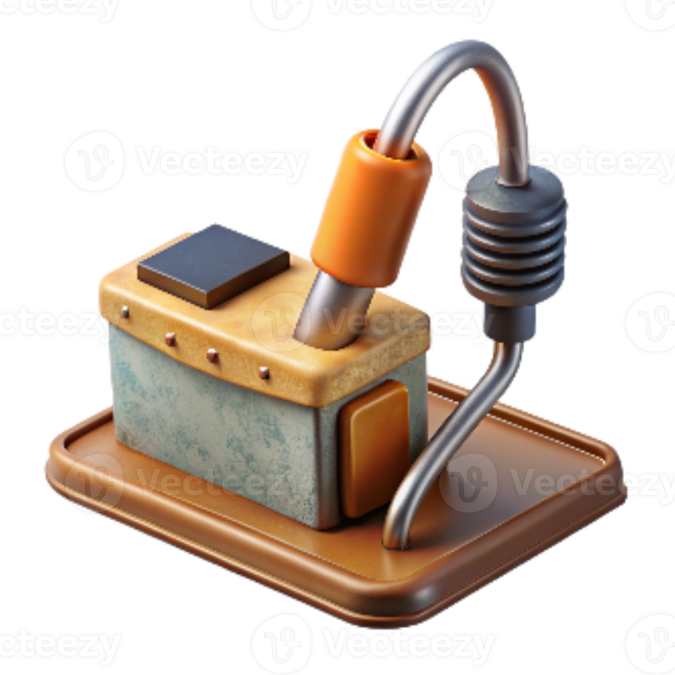 magnificent modern Soldering Station with Iron and Stand Cutout professional png