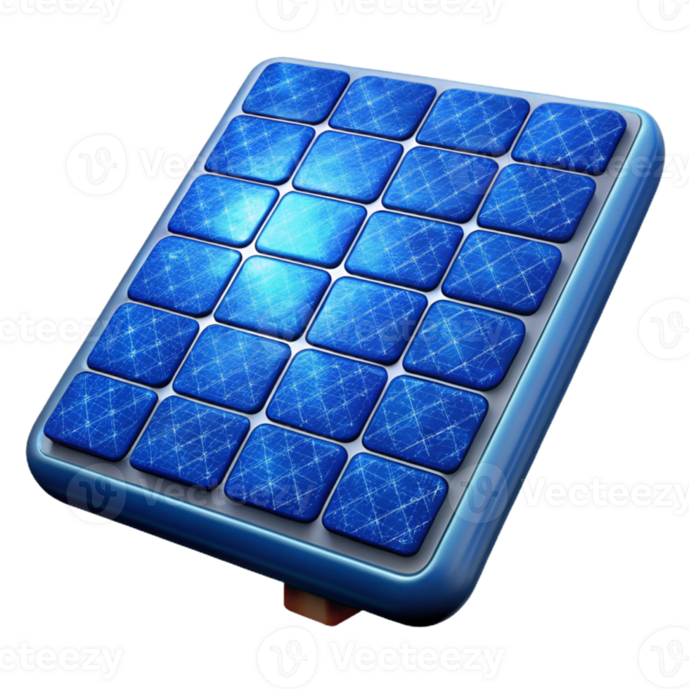 serene abstract Solar Panel Texture Blue Cells Isolated png