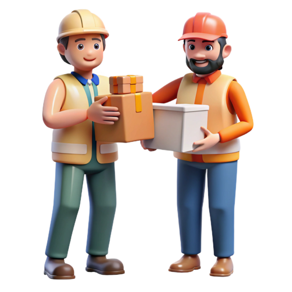 extraordinary minimalist Disaster Relief Workers Distributing Aid Transparent Background genuine png