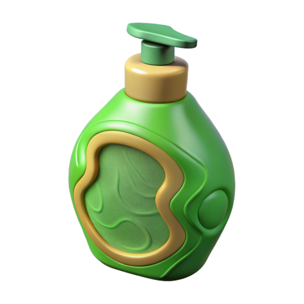 extraordinary creative Dish Soap Bottle Green Plastic Cutout premium png
