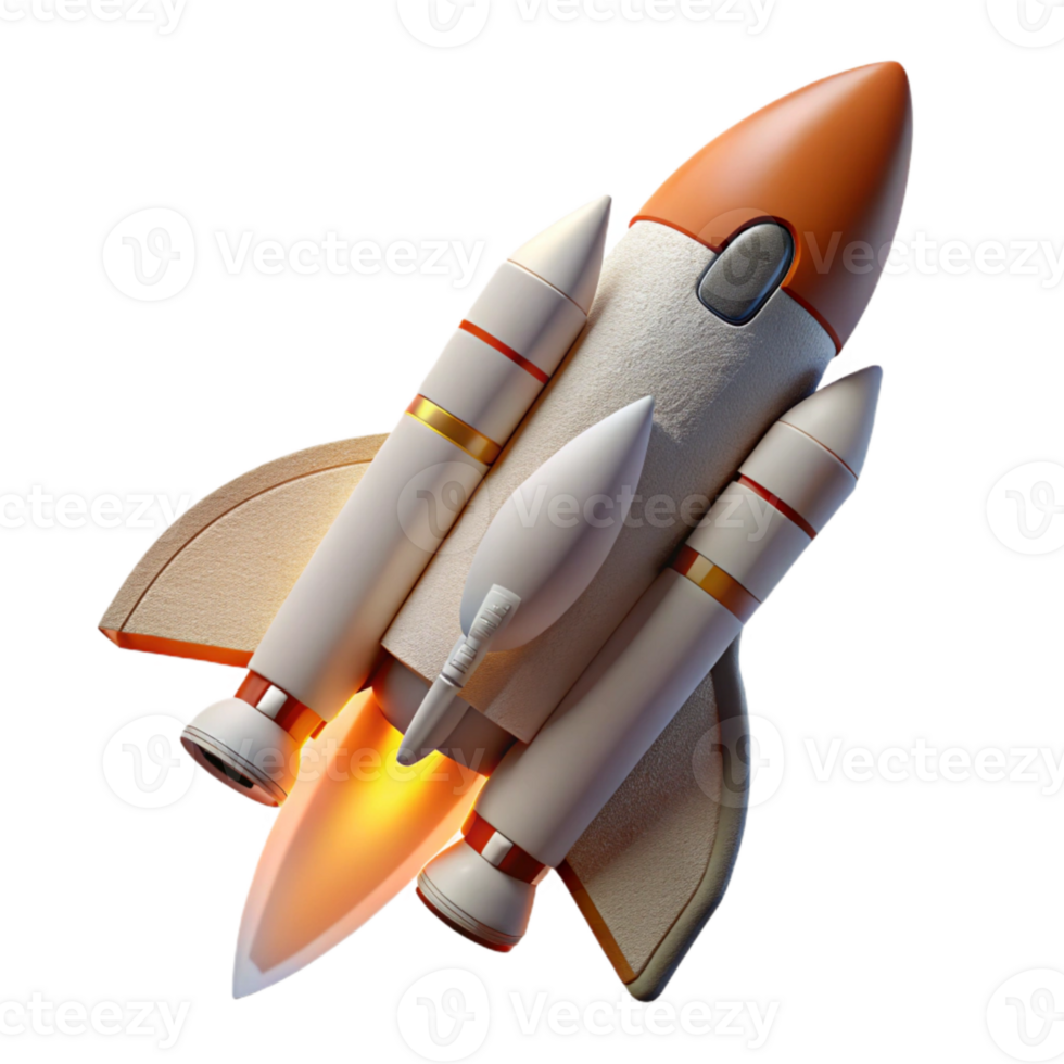 stunning abstract Space Shuttle Launching Into Space Side View Cutout png