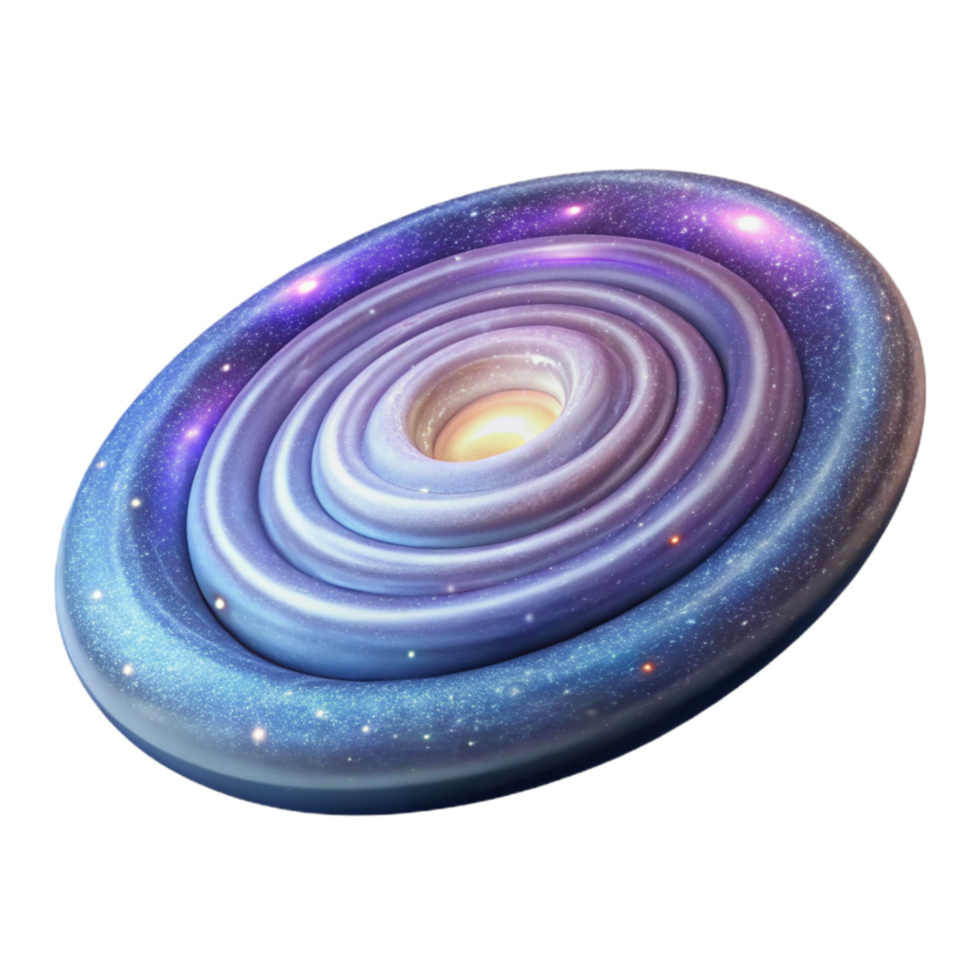 stunning modern Distant Galaxy Spiral Arm Cutout on Transparent Background authentic png