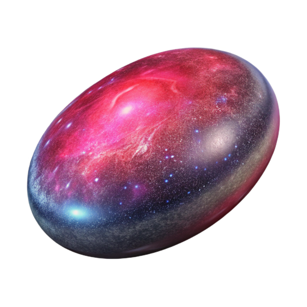 magnificent vintage Distant Galaxy with Redshift Cutout on Transparent Background png