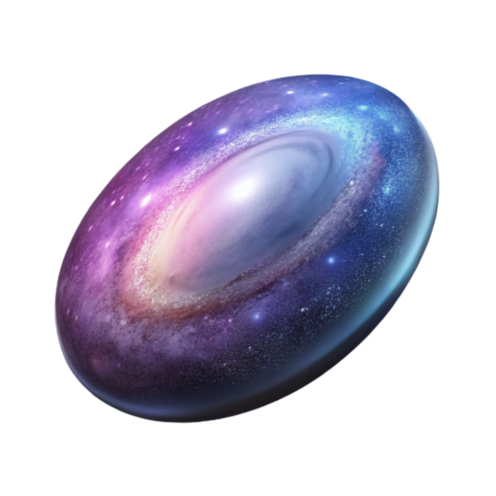 wonderful rustic Distant Galaxy with Supernova Cutout on Transparent Background detailed png