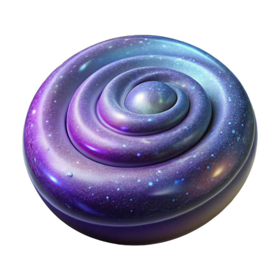 magnificent artistic Distant Galaxy Isolated with Spiral Arms high resolution png