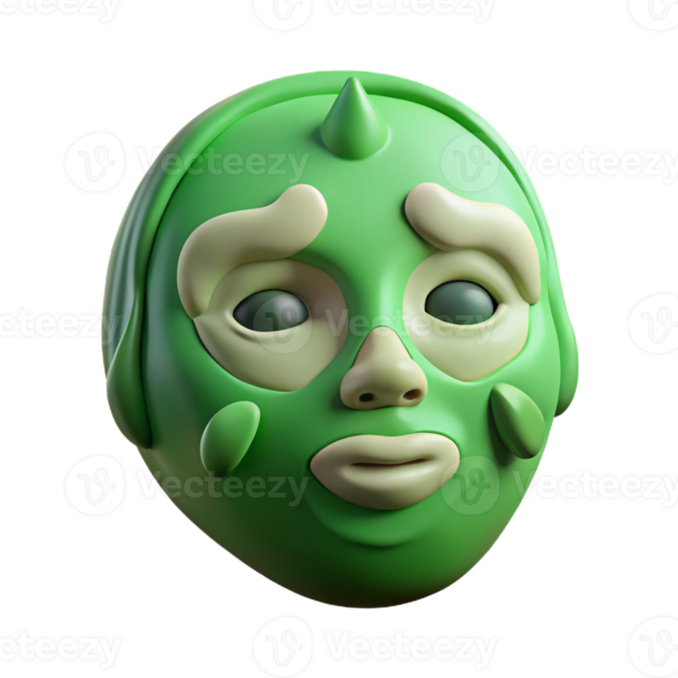 stunning contemporary Spa Facial Mask Green Clay Cutout professional png