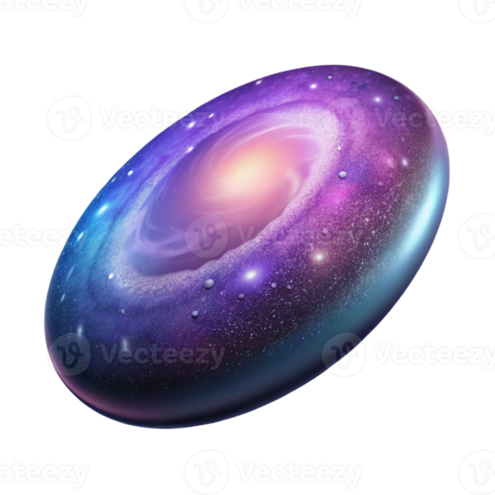 stunning traditional Distant Galaxy with Supernova Cutout on Transparent Background authentic png