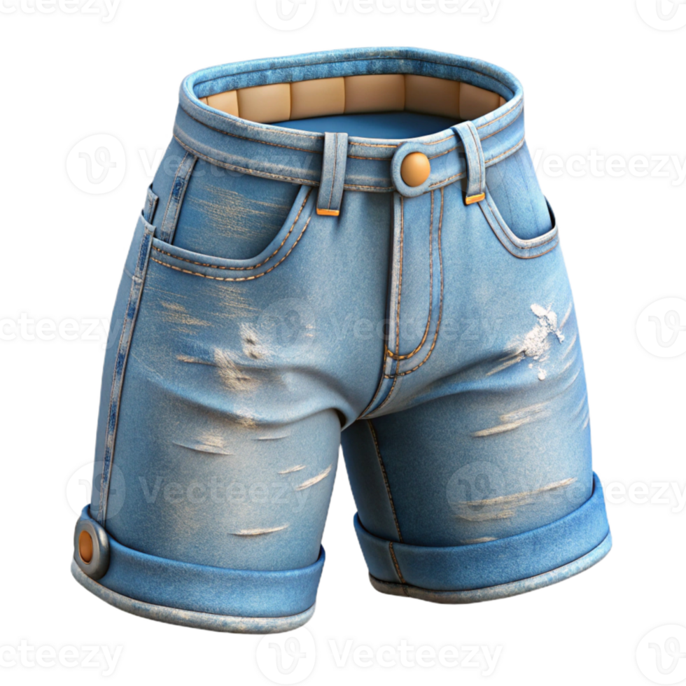 stunning rustic Distressed Denim Shorts Transparent Background genuine png