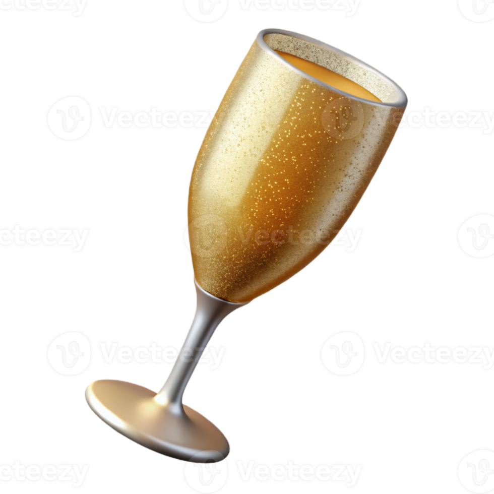 extraordinary traditional Sparkling Champagne Glass New Years Eve Cutout authentic png