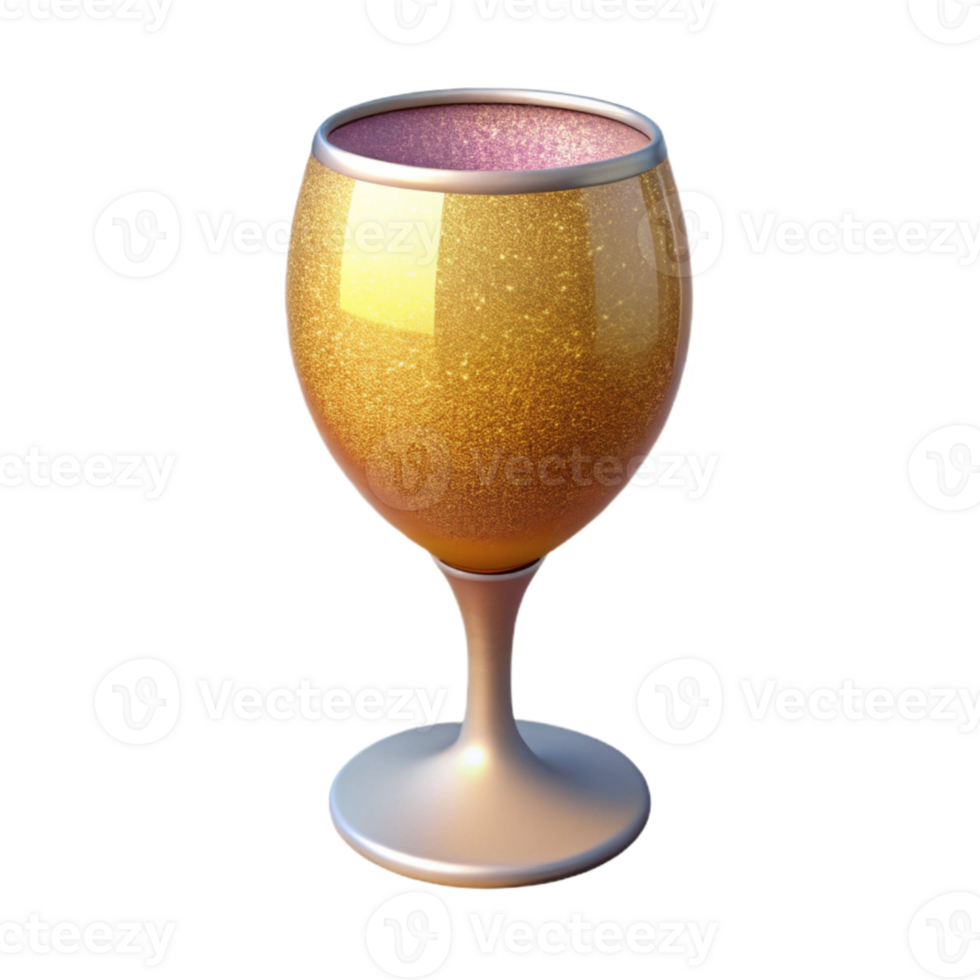 stunning abstract Sparkling Cider Glass New Years Eve Cutout professional png