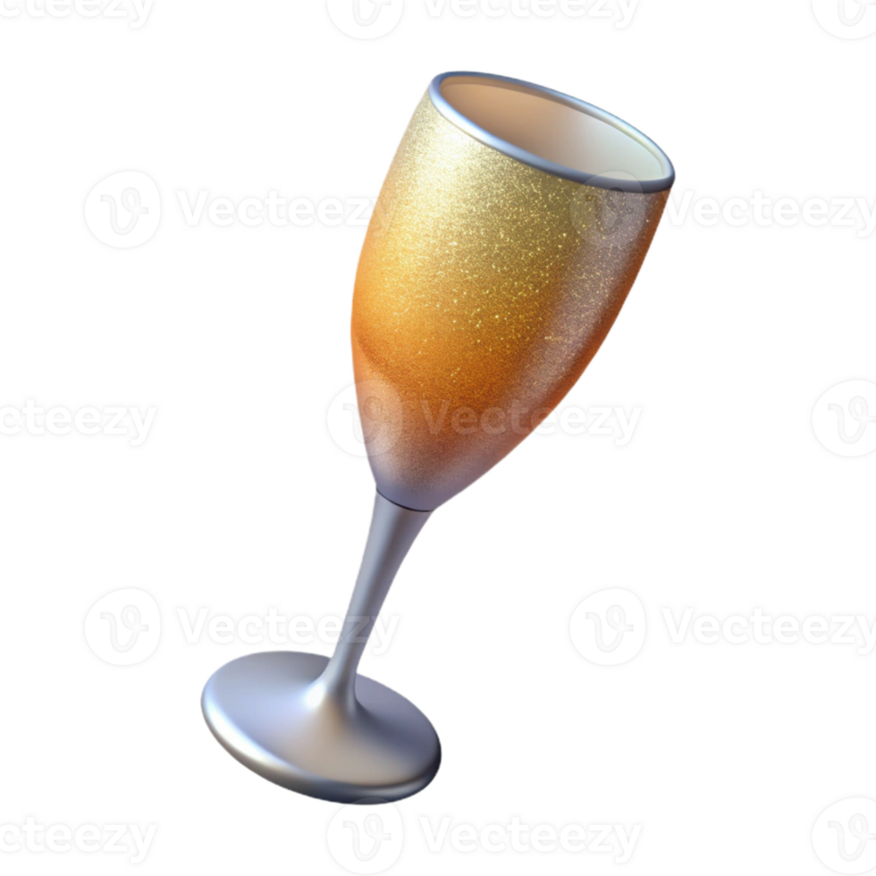 stunning rustic Sparkling Wine Glass New Years Eve Cutout premium png