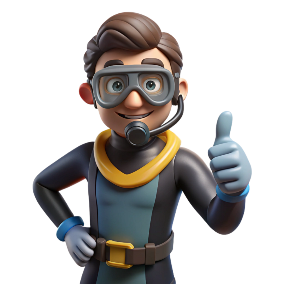 dramatic traditional Diver Hand Signal Thumbs Up Transparent Background genuine png