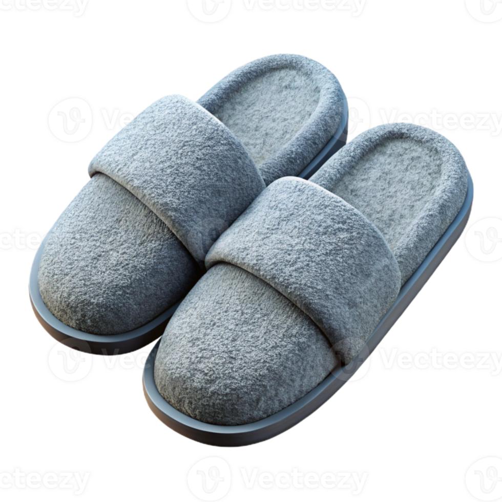 extraordinary vintage Spa Slippers Soft Terrycloth White Color Isolated high quality png