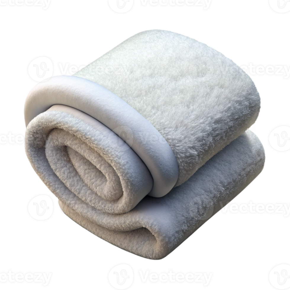 vibrant creative Spa Towel Folded White and Fluffy Cutout Transparent Background exclusive png