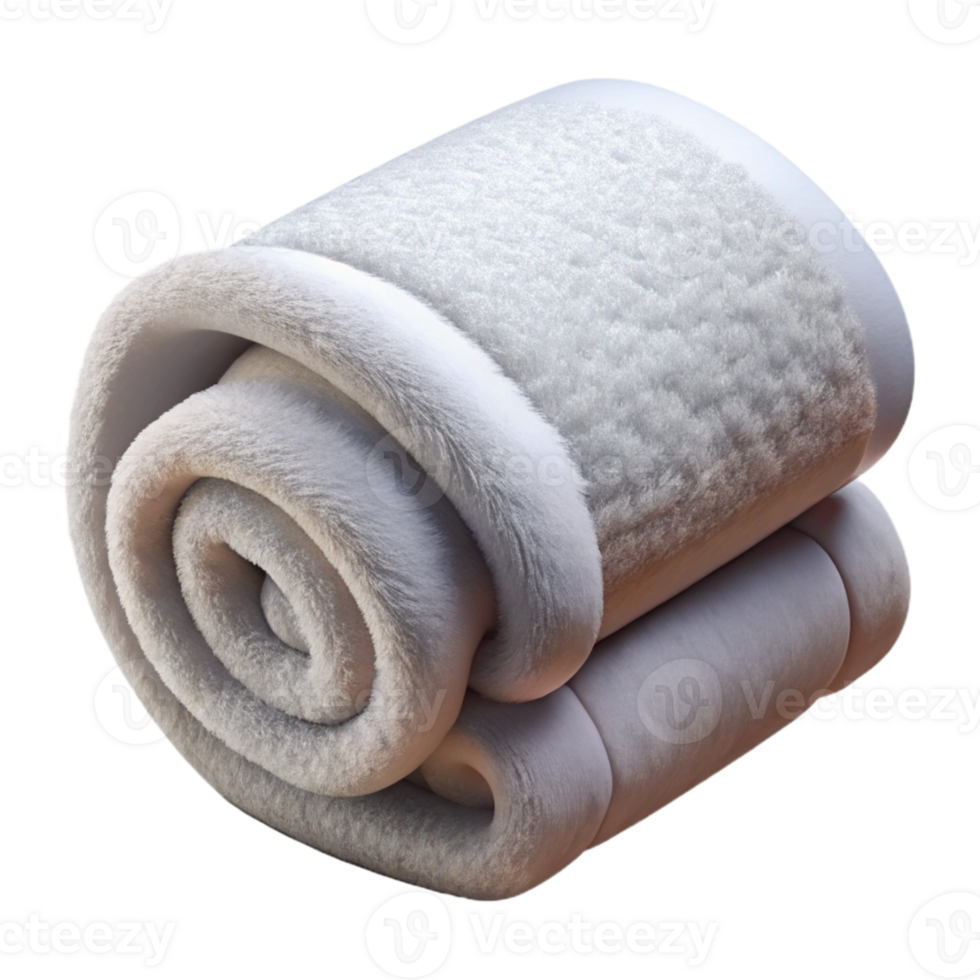 wonderful rustic Spa Towel Folded White and Fluffy Cutout Transparent Background high resolution png