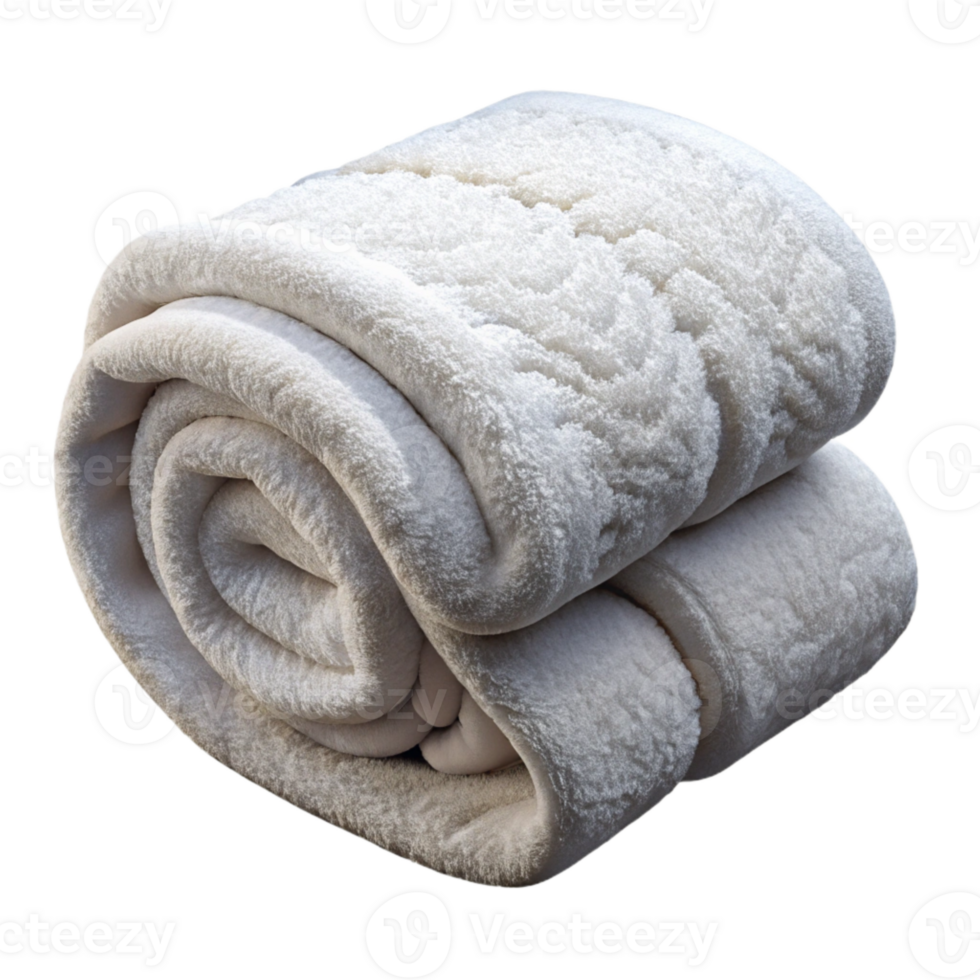 magnificent modern Spa Towel Folded White and Fluffy Cutout Transparent Background authentic png