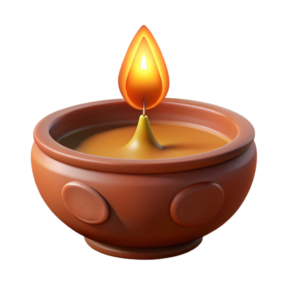 magnificent rustic Diwali Diya Clay Lamp Warm Glow Transparent Background genuine png