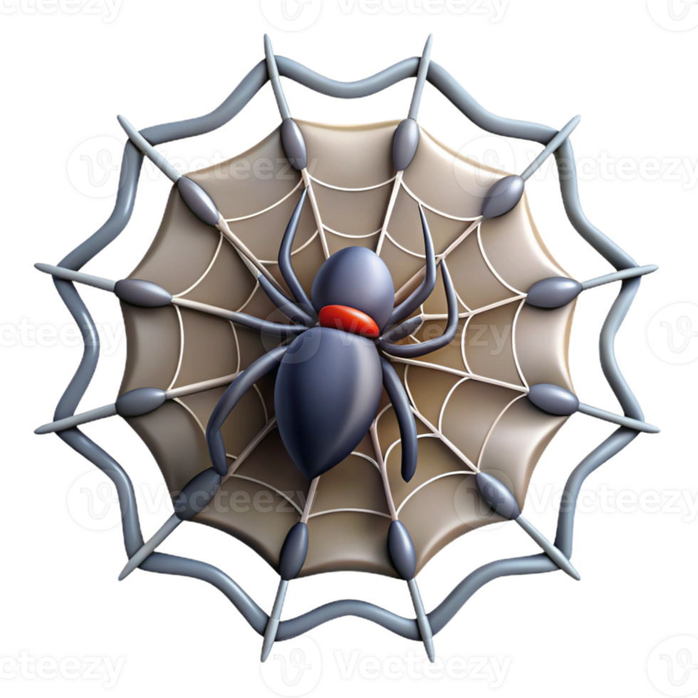 beautiful rustic Spider Spinning Web Intricate Design Cutout exclusive png
