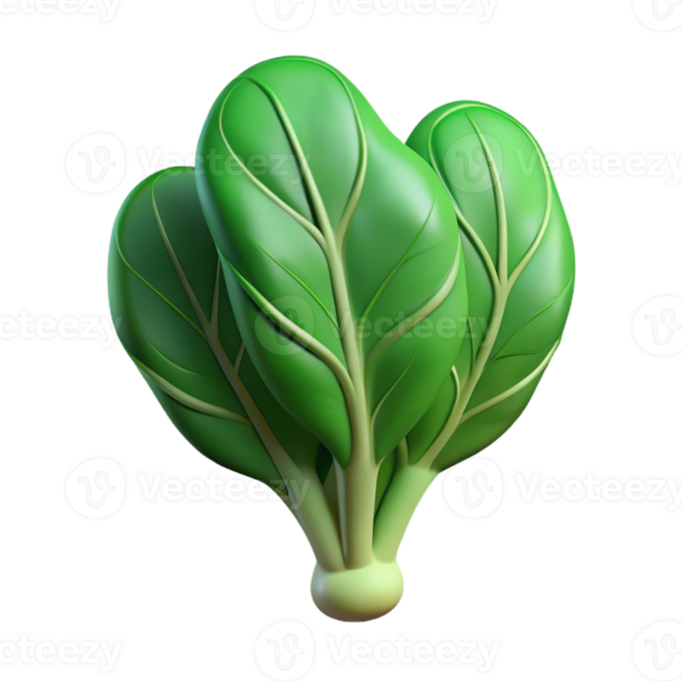 impressive minimalist Spinach Green Leafy Isolated Cutout premium png