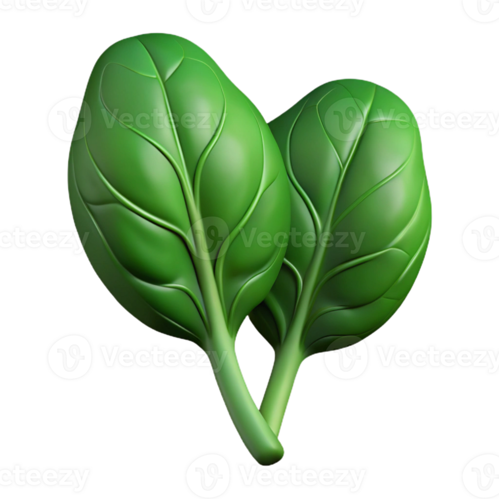 serene abstract Spinach Leaves Dark Green Cutout Isolated original png