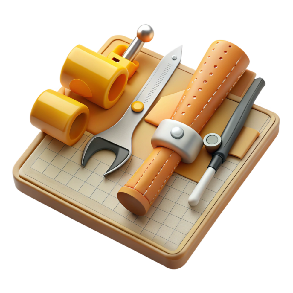 wonderful contemporary Diy Project Tools Flat Lay Isolated on White genuine png