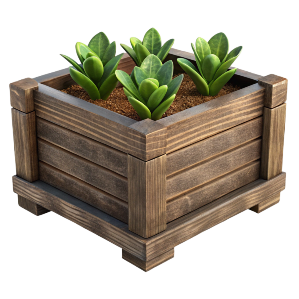 vibrant creative Diy Vertical Planter Box Cutout Dark Wood exclusive png