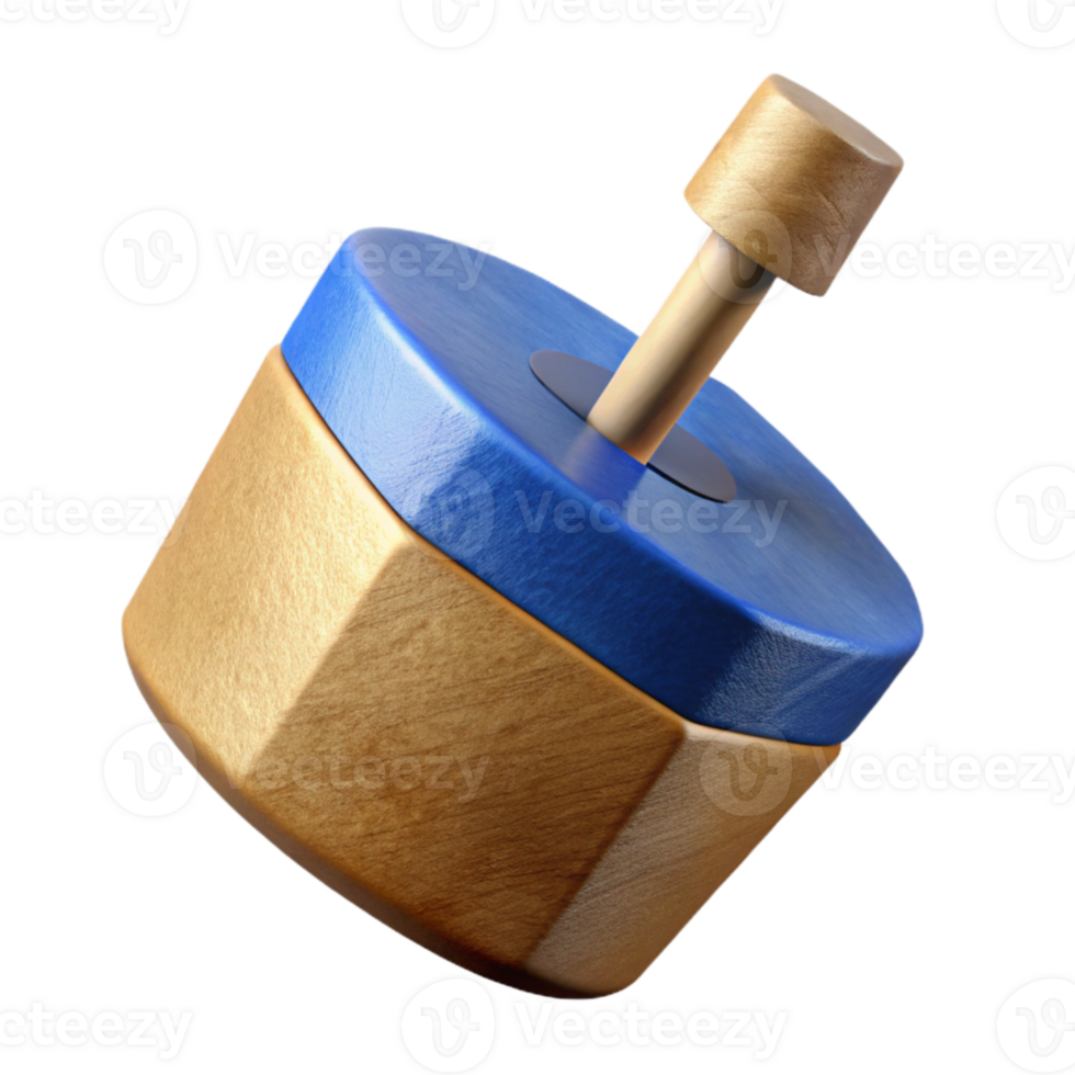 impressive classic Spinning Dreidel Hanukkah Celebration Isolated Element high resolution png