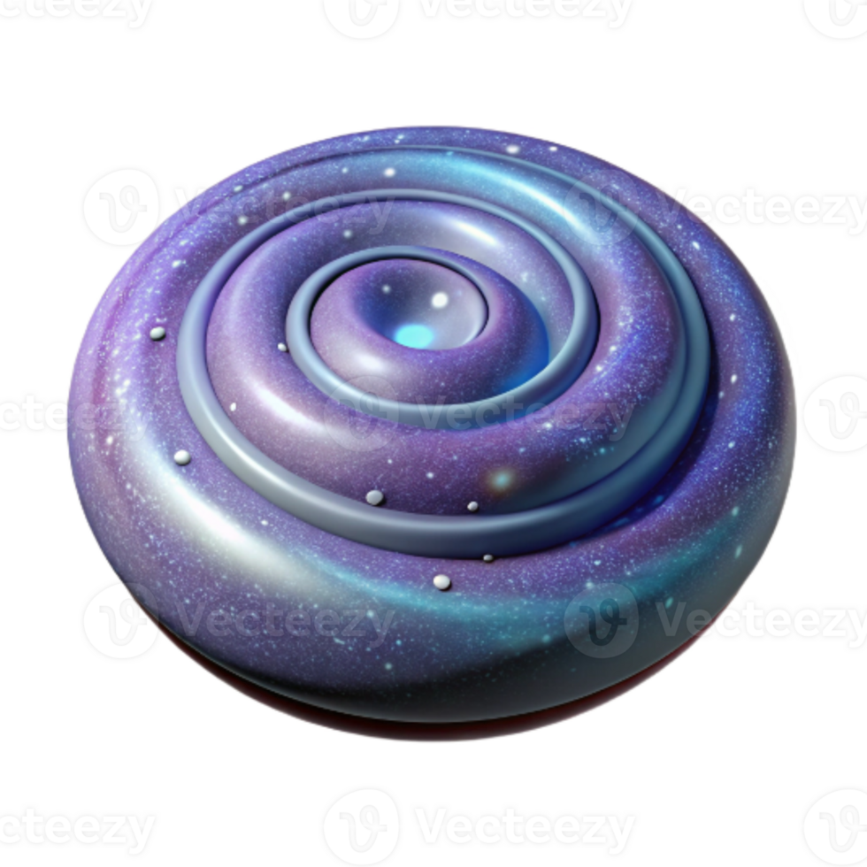 magnificent contemporary Spiral Galaxy with Stars Isolated on Transparent Background original png