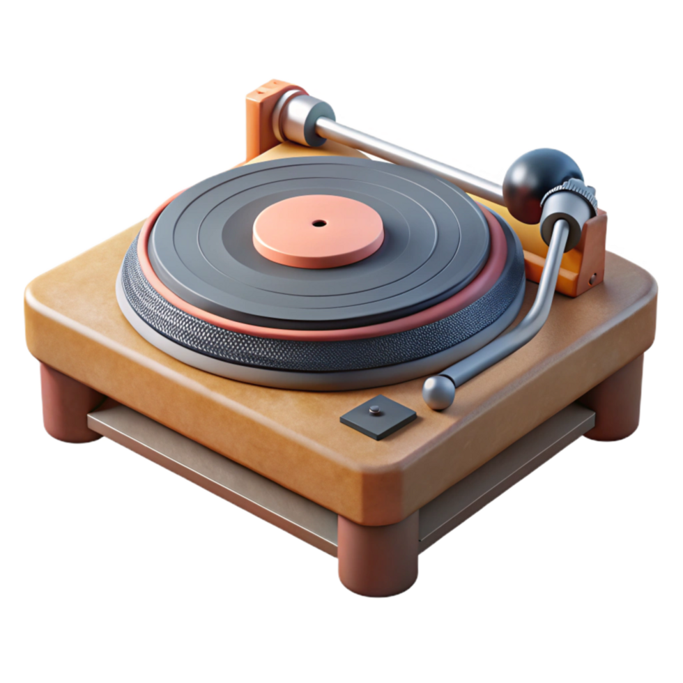 extraordinary rustic Dj Turntable Tonearm Balanced Weight Cutout Transparent Background high quality png