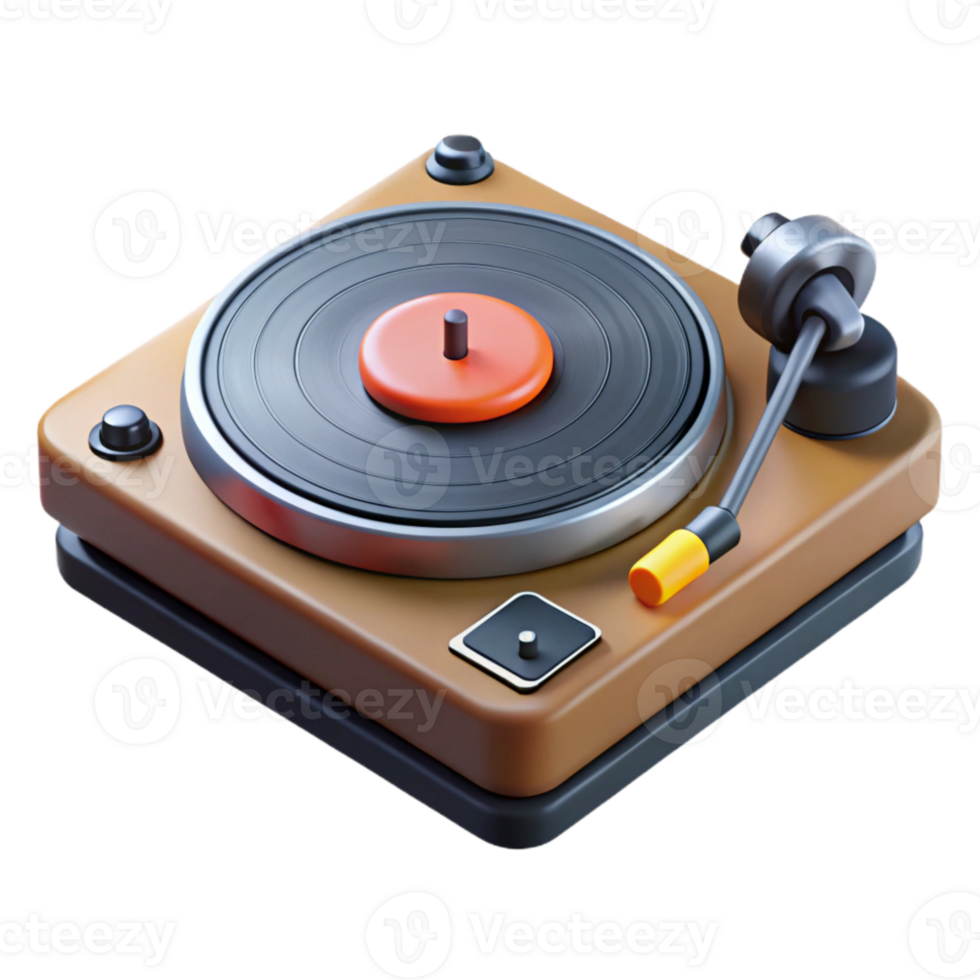 wonderful rustic Dj Turntable Tonearm Balanced Weight Cutout Transparent Background detailed png