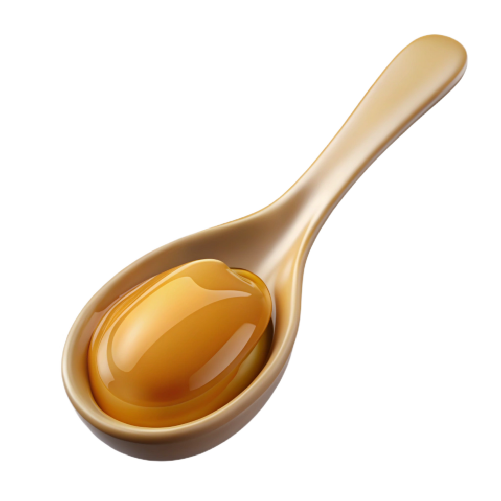 wonderful artistic Spoon with Honey Transparent Background genuine png
